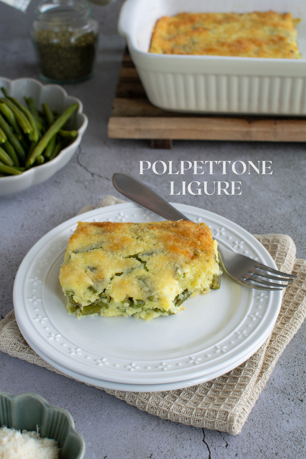 Polpettone ligure: sformato saporito con patate e fagiolini