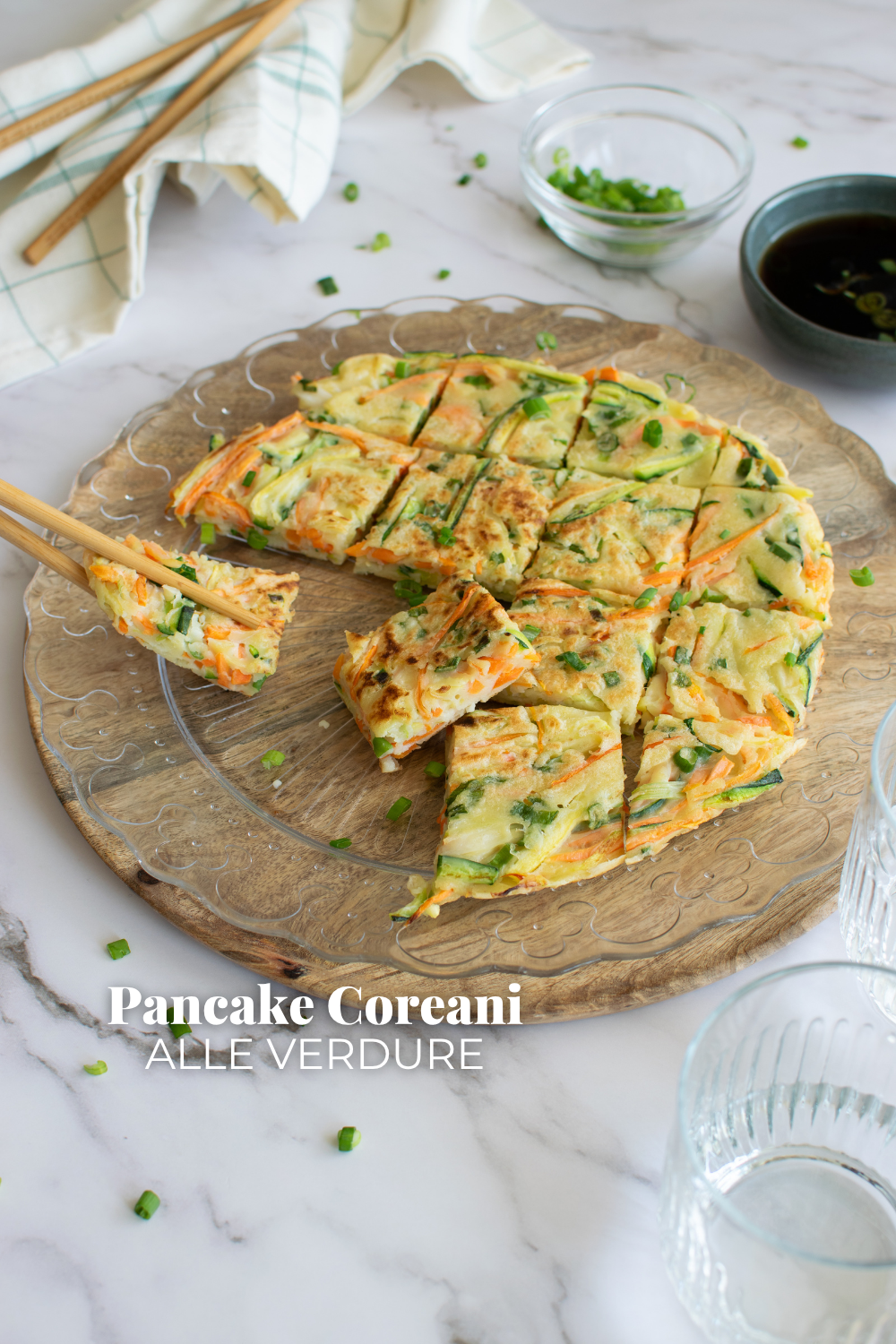 Pancake coreani alle verdure: i pajeon, uno stuzzichino irresistibile